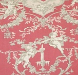 Ткань "Cherubin rouge", ширина 110см, Mas d'Ousvan, BCH.36