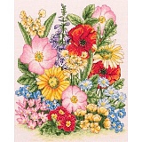 Купить недорого   Набор для вышивания Anchor "Meadow Flowers" 25*20см, MEZ Венгрия, PCE961  в интернет магазине Фэмили хобби