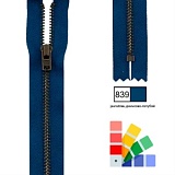 Застежка-молния YKK, неразъемная, рейка 5мм (ширина ленты 2,5см), длина 10см, Kleiber, 698-09